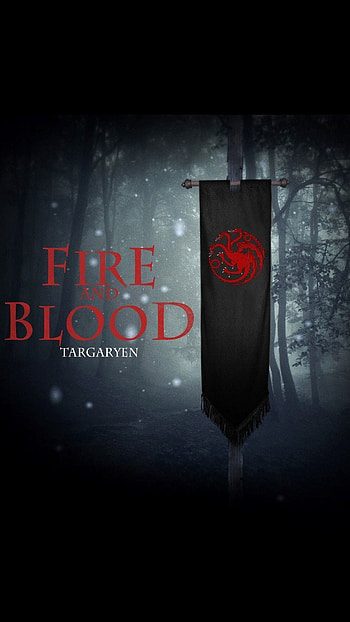 House Targaryen, Fiery backgrounds, Targaryen royalty, Iconic emblem HD phone wallpaper