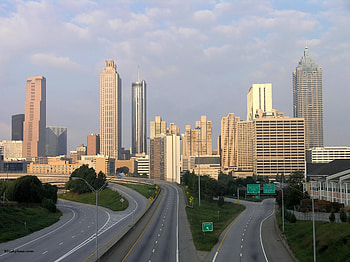 Atlanta Skyline, Atlanta , , Background HD wallpaper