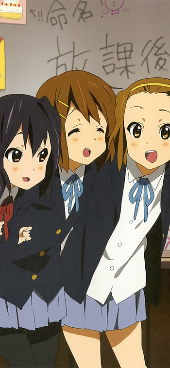 K-On!, Anime band, Yui Hirasawa, Mio Akiyama HD phone wallpaper