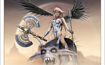 Warrior Girl, , hot, fantasy HD wallpaper