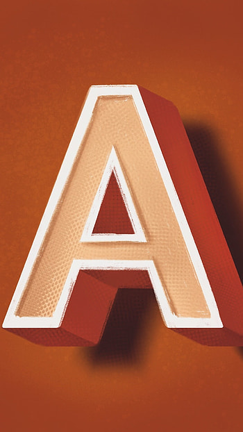 A Letter, Brown Shadow, brown, shadow HD phone wallpaper