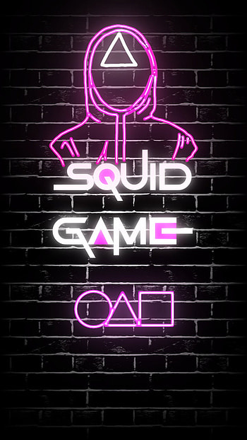 Squid game, neon HD phone wallpaper