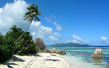 La Digue island, Seychelles paradise, Nature's beauty, Beachside tranquility HD wallpaper