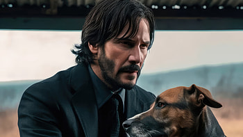 John Wick And His Dog , john-wick, movies, dogs, artwork, artist HD wallpaper