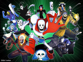 Video Game - Crossover Sans (Undertale) Papyrus (Undertale) Ghost Rider Scorpion ( HD wallpaper