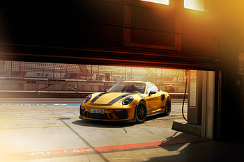 Porsche 911GT3RS Gold , porsche-911-gt3-r, porsche-911, porsche, cars, 2018-cars, behance HD wallpaper