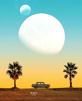 Sunset, sky, car, planet HD phone wallpaper