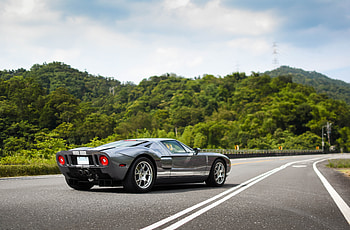 Ford GT Ultra — Winding Mountain Road, car, Ford GT HD wallpaper