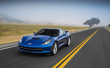 Chevrolet Corvette Stingray, Supercar muscle, Windows 7 dual monitor HD wallpaper