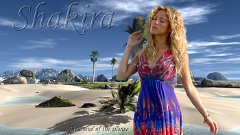 Sakira in desert, colombia, sexi, desert, singer, nature, sakira HD wallpaper