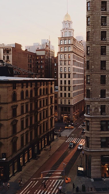 Brown Aesthetic, City HD phone wallpaper