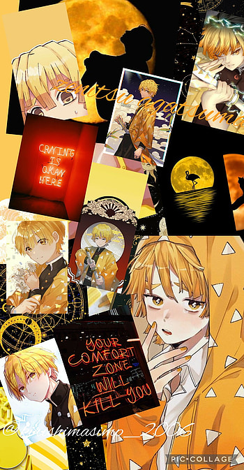 Zenitsu agatsuma, yellow, cute, anime HD phone wallpaper