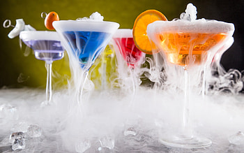 Cocktails, Ice, Snoke, Smoke, Drinks, Glasses HD wallpaper