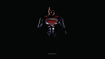 Superman Minimal , superman, minimalism, artwork, artist, behance HD wallpaper