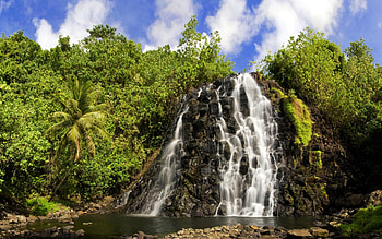 Micronesia, Pohnpei waterfall, Natural wonders, Federated states HD wallpaper