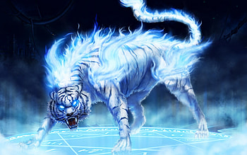 maltese blue tiger, fantasy, 3d HD wallpaper