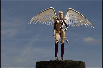 Angel, beautiful, fantasy, 3d HD wallpaper