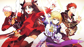 Anime - Fate/Stay Night: Unlimited Blade Works Saber (Fate Series) Archer HD wallpaper