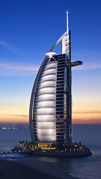 Burj Al Arab, UAE cities, Ultra , Iconic landmark HD phone wallpaper