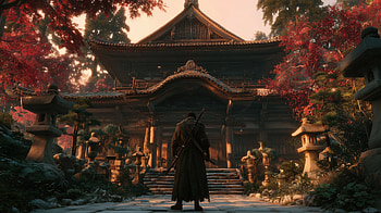 Samurai Temple Gaming Art, temple, samurai, Japanese, game art HD wallpaper