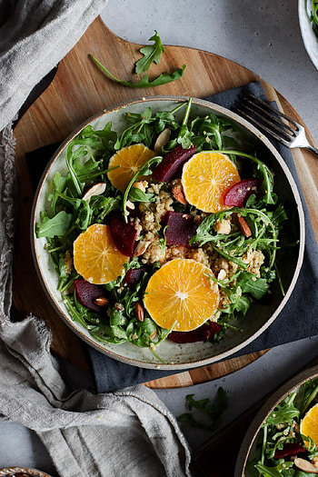 Beetroot salad, Quinoa HD phone wallpaper