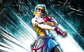 Cameo, grunge art, Fortnite Battle Royale, Fortnite characters, blue abstract rays, Cameo Skin, Fortnite, Cameo Fortnite HD wallpaper