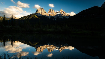 The Three Sister Alberta , nature HD wallpaper