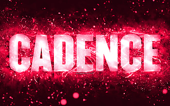 Happy Birtay Cadence, , pink neon lights, Cadence name, creative, Cadence Happy Birtay, Cadence Birtay, popular american female names, with Cadence name, Cadence HD wallpaper