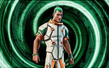 Deo, turquoise grunge background, Fortnite, vortex, Fortnite characters, Deo Skin, Fortnite Battle Royale, Deo Fortnite HD wallpaper