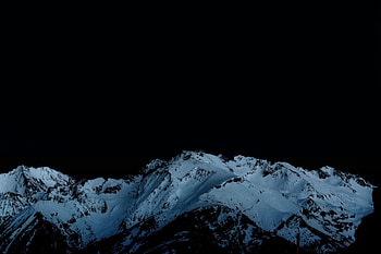 Tops, Nature, Mountains, Night, Snow, Vertex HD wallpaper