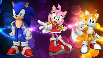 Sonic, Amy & Tails Spunky . HD wallpaper