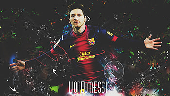 Footballer, Lionel Messi, fan art HD wallpaper