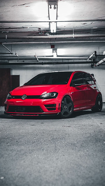 Volkswagen Scirocco, Front view, Red elegance HD phone wallpaper
