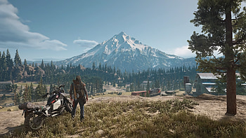 Days Gone DSJ Looking over to Horizon, adventure, scenery, biker, video game, Days Gone HD wallpaper