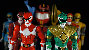 Mighty Morphin Power Rangers Legacy Collection Action Figures (Dino Storm Megazord) HD wallpaper