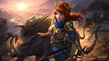 Artemis Masteries, Artemis (Smite), video game, Smite HD wallpaper