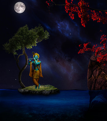 Lord Krishna, spritual, divine HD phone wallpaper