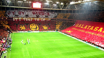 Soccer stadium galatasaray sk tt arena football fans HD wallpaper