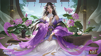 Purple Haze, women, cg, Haze, Purple HD wallpaper