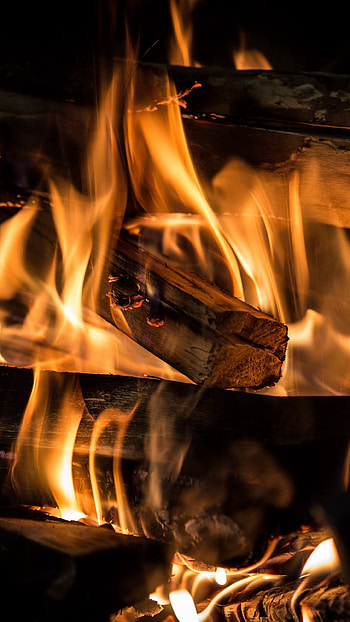 wood, flame, graphy, fire HD phone wallpaper