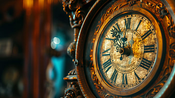 Vintage Antique Clock, antique, clock, vintage HD wallpaper