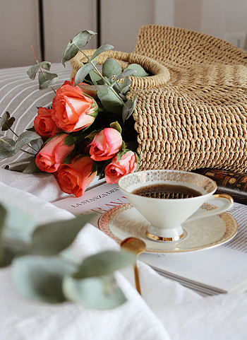 Flowers, Roses, Miscellanea, Miscellaneous, Cup, Tea HD phone wallpaper
