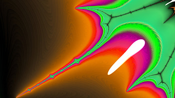 Fractal Art for your - Orange Lime Pierce, CGI, pattern, psychedelic, trippy, Abstract, fractal HD wallpaper