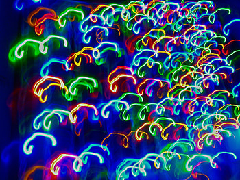 Neon, Abstract, Lights, Multicolored, Motley, Blur, Smooth, Long Exposure HD wallpaper