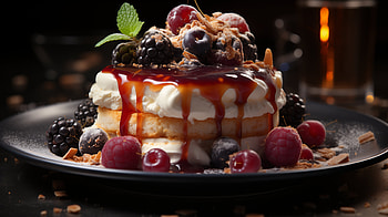 Berry Delight Dessert, food, dessert HD wallpaper