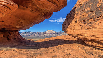 Red Rock Canyon, Nevada, landscape, desert, sky, rocks, usa HD wallpaper