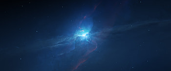 ultrawide, Astrography, Space, Blue HD wallpaper