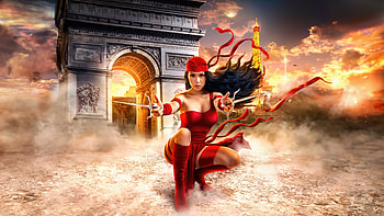 Elektra Femme Fatale Charm, elektra, fictional-character, cosplay, artwork, digital-art, superheroes HD wallpaper