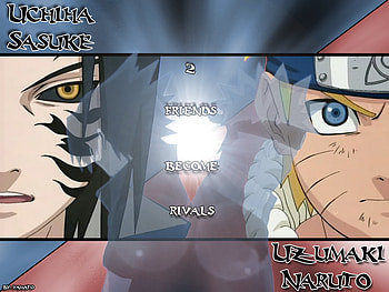 Rivals Till Death, sasuke, naruto, naruto and sasuke, rivals HD wallpaper