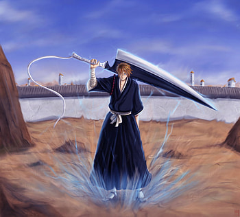 Ichigo's Spiritual Pressure, bleach, spiritual, ichigo, pressure HD wallpaper